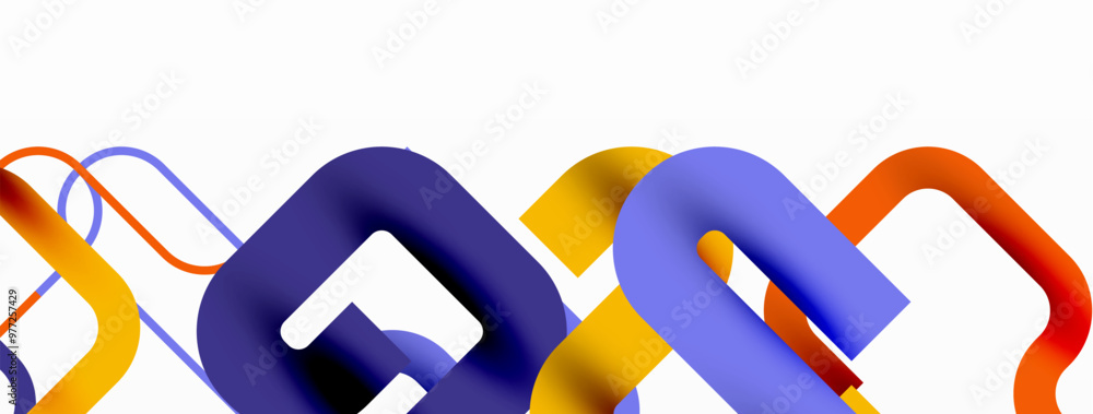 Poster Wave lines minimal abstract background