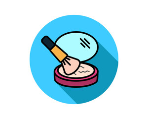 Beauty, Body Care and Cosmetics. Vector Linear Flat Icons and Design Elements