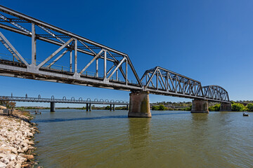 The Railway Bridge over the Murray River in Murray Bridge, South Australia