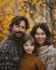 Fototapeta premium Family Portrait in Autumn