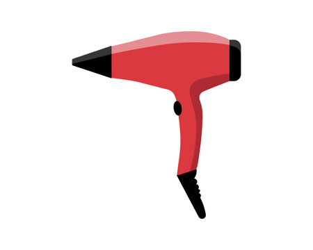 recommend clip art: Hair dryer Line Icon fashion hairdryer of hairdresser to blow-dry and electric hair-dryer blower. Barber styling appliance. Vector cartoon illustration