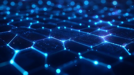 Glowing Graphene Layers Symbolizing Conductivity and Electronic Applications