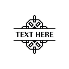 Obraz premium Elegant Symmetrical Art Deco Frame for Luxury Projects