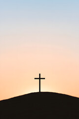 cross on sunset