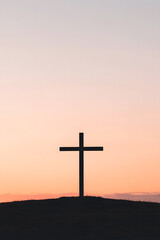 cross on sunset