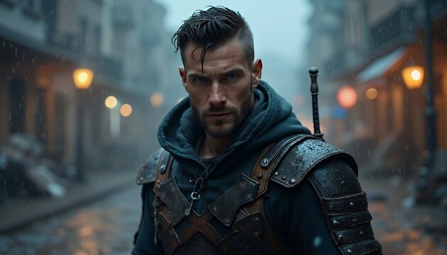 Rogue Fighter in the Rain