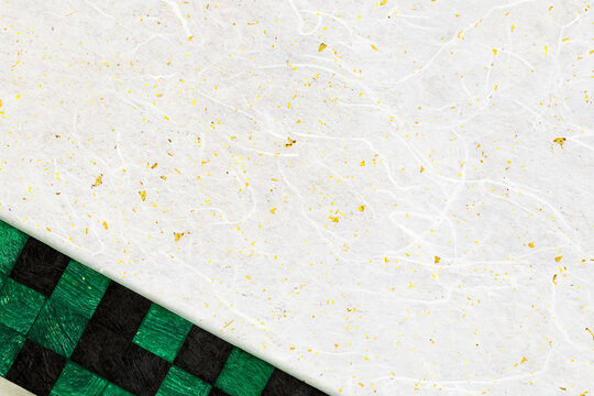 White Japanese Paper with Checkered Pattern