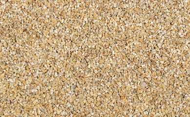 Close-Up of Raw Barley Groats in Random Arrangement