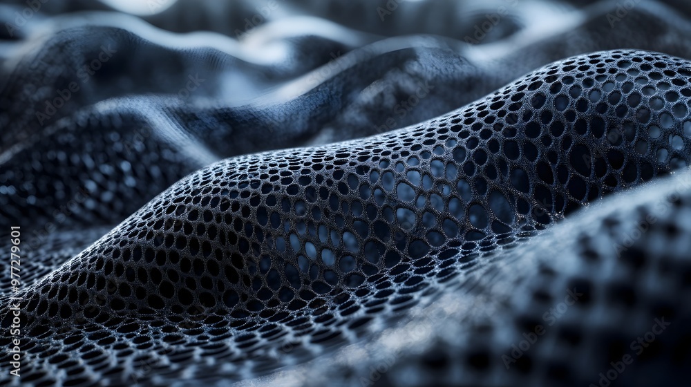 Aufkleber 3d rendering of graphene fibers in advanced materials and composites
