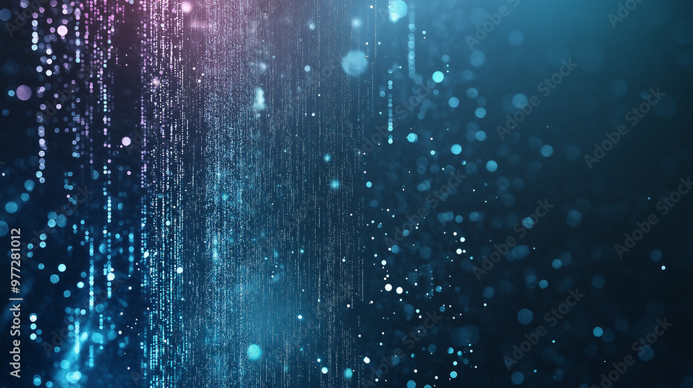 Aufkleber abstract background binary matrix concept.