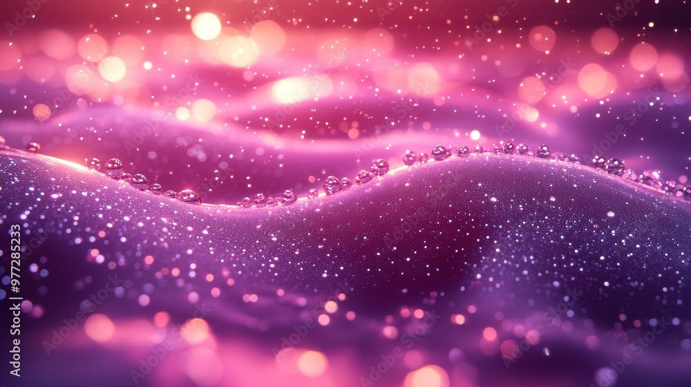 Poster create 10 prompts for stock photos related to purple background with abstract with 100 250 character