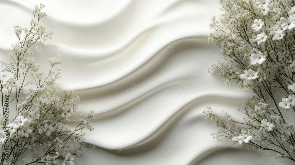 Poster crisp white background with a clean and seamless appearance, perfect for creating professional quali