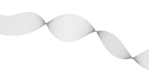 Fototapeta premium Abstract wavy lines Isolated background design. Wave modern stream transparent background.