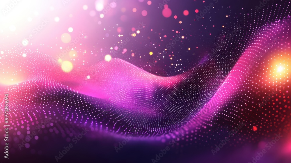 Poster dynamic purple background featuring abstract geometric patterns and soft textures for an artistic de