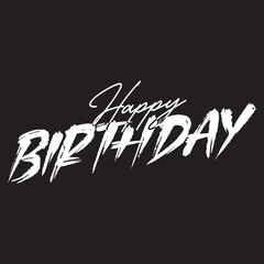 Happy Birthday Typography