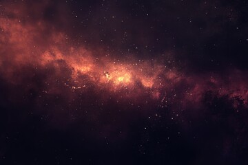 Fototapeta premium Cosmic Nebula with Glowing Stars