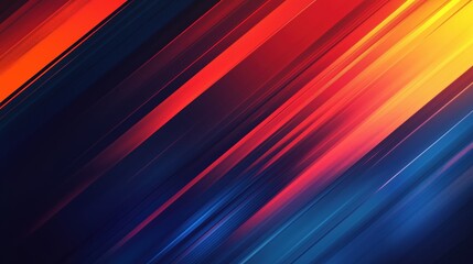 A colorful striped background with a blue stripe. The stripes are red and yellow. The background is a gradient of colors