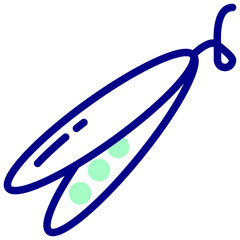 beans mixed outline vector icon