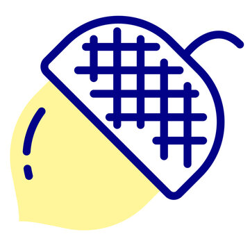 recommend clip art: acorn mixed outline vector icon