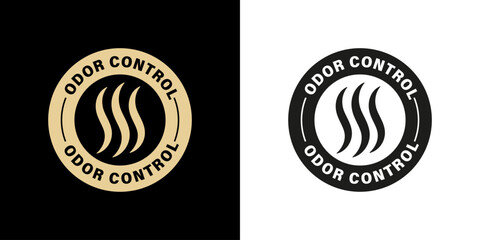 Odor Control vector stamp for product package labeling.