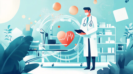 World Anaesthesia Day Logo Design illustration