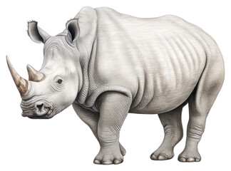 Obraz premium PNG Rhinoceros wildlife elephant cartoon.