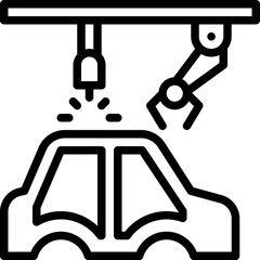 Car manufacture icon
