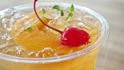 Refreshing Peach Cherry Tea Healthy homemade cooling ideas.