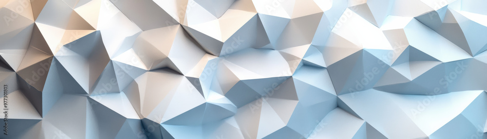 Poster abstract geometric background with low-poly surface and soft lighting. modern design for creative pr