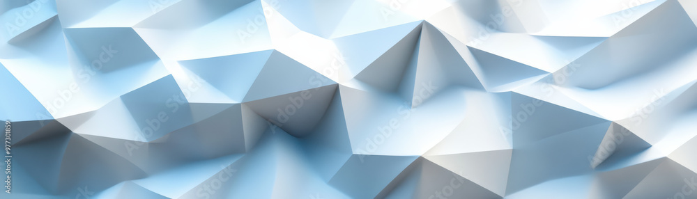 Poster abstract geometric background with triangular facets creating a modern and dynamic visual effect in 
