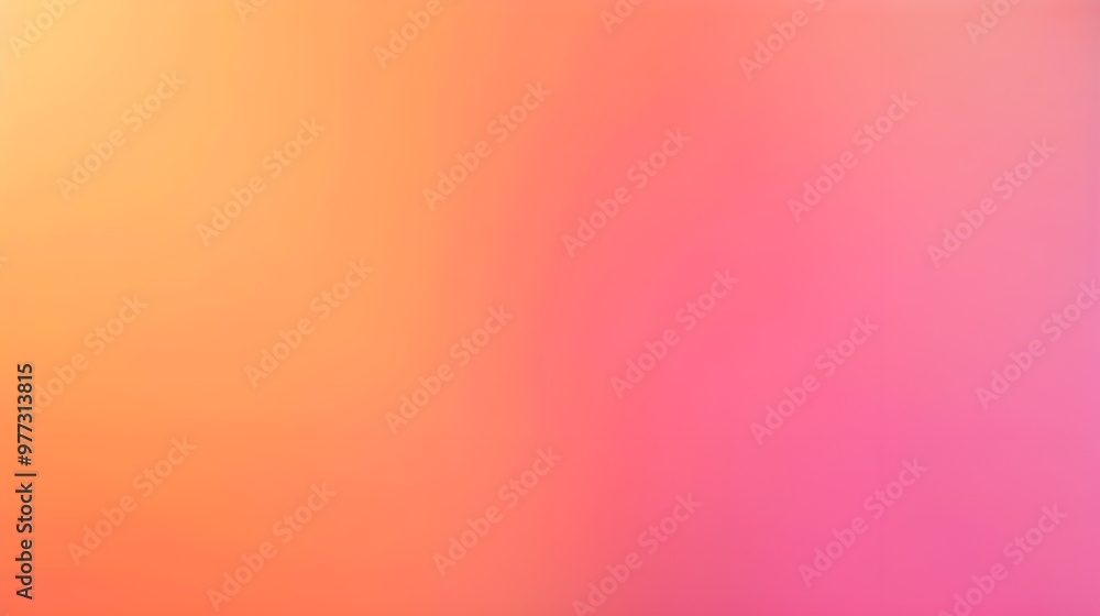 Poster vibrant gradient background with a smooth transition from yellow to pink
