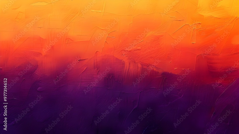 Poster a vibrant gradient background with a smooth transition from purple to orange