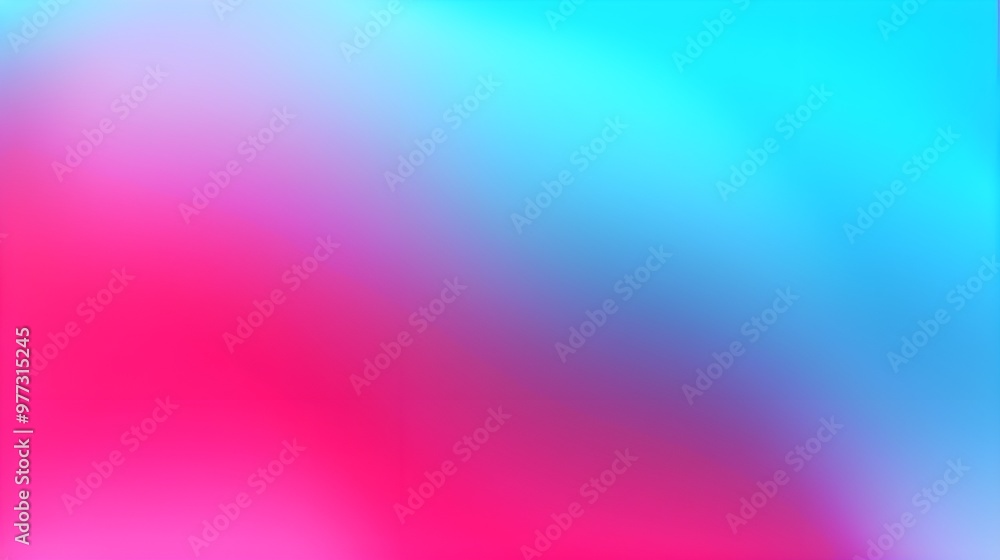 Poster a vibrant gradient background with a smooth transition from pink to turquoise, creating a soft and d