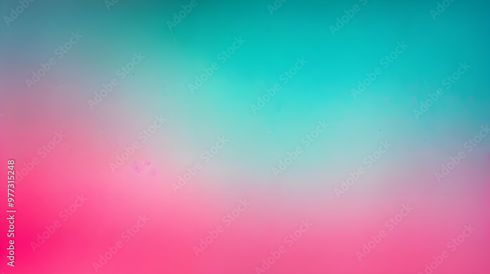 Poster a vibrant gradient background with a smooth transition from pink to turquoise, creating a soft and d