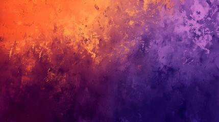 Fototapeta premium A vibrant abstract background with a fiery gradient from orange to purple, featuring swirling textures and a sense of energy