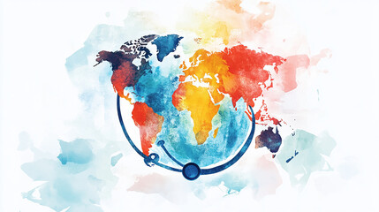 World Anaesthesia Day Logo Design illustration