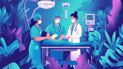 World Anaesthesia Day Logo Design illustration