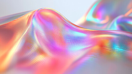 Abstract rainbow white background design, 3d rendering	