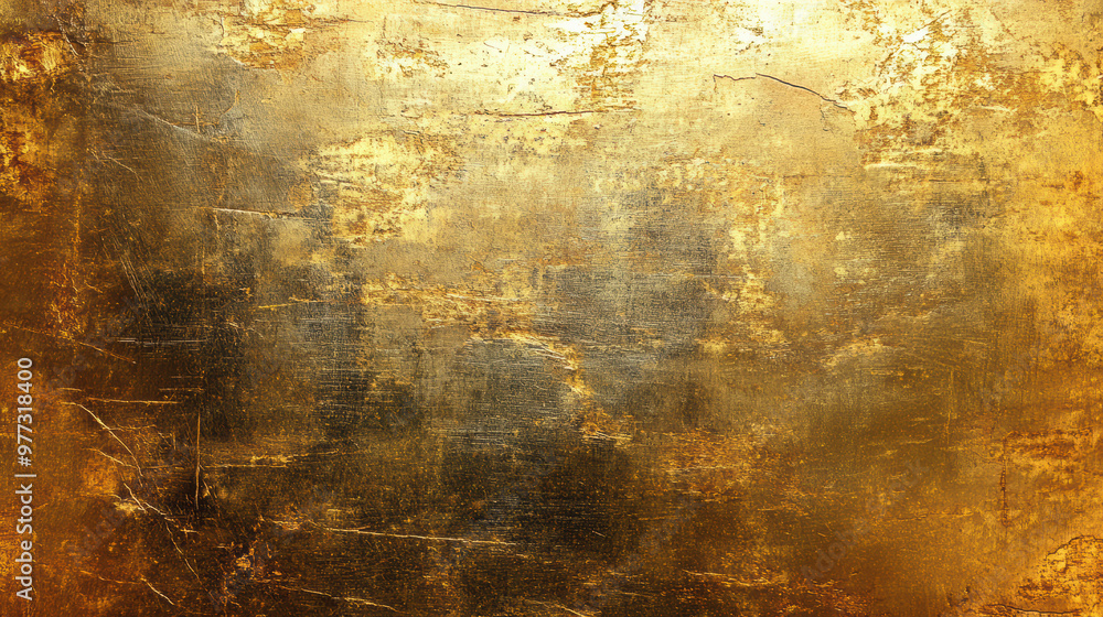 Poster elegant textured gold background with a rustic, metallic finish. ideal for adding a touch of luxury 