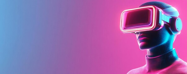 Augmented reality UI layout tools, neon holographic elements, sleek tech look