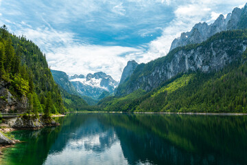 Gosausee Bei Hallstatt Dachstein 