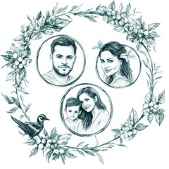 Family Portrait Wreath.