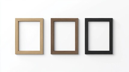 Wooden Frames Mockup.