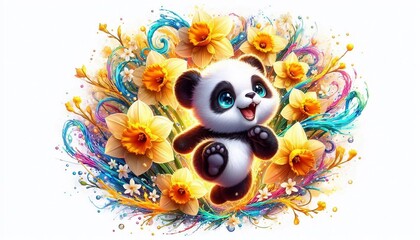 Fototapeta premium niedlicher Pandabär