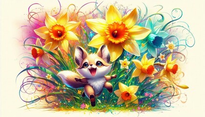 Fototapeta premium niedlicher Rotfuchs