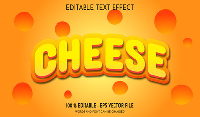 cheese editable text effect