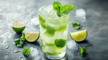 Minty Mojito in a Glass