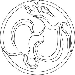 Sketch vector illustration silhouette design icon logo symbol ornament engraving vintage classic ethnic modern traditional 