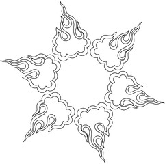 sketch vector illustration silhouette design decoration ornament carving old classic vintage ethnic traditional 