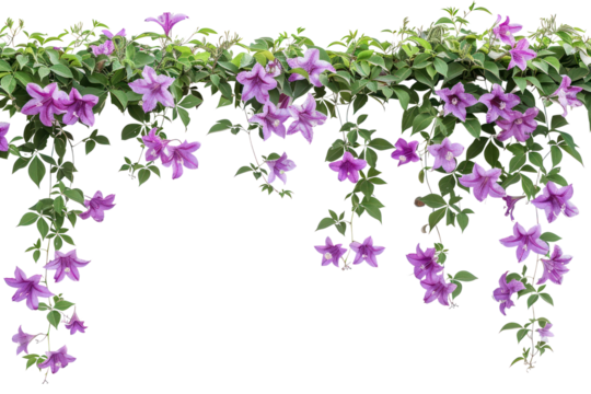 PNG Bunch of purple flowers plants vine background.